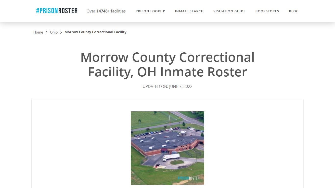 Morrow County Correctional Facility, OH Inmate Roster